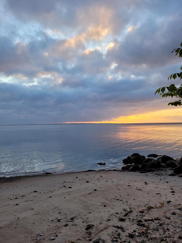 Beach in the morning.